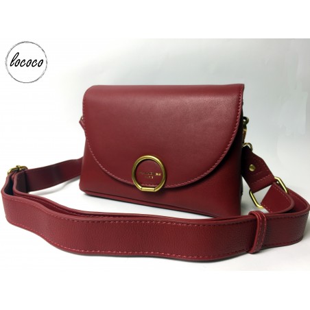 Bordová crossbody kabelka David Jones Paris